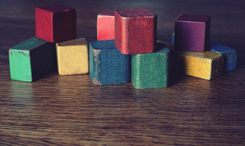 multicolored wooden blocks